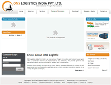 Tablet Screenshot of onslogistics.org
